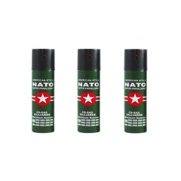 3 spray NATO paralizant de buzunar cu piper pentru autoaparare