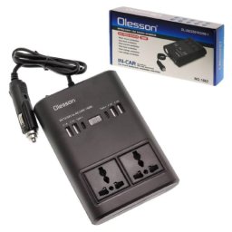 Invertor auto Olesson 12V~220V si 150W cu bricheta auto 12/24V,display Led