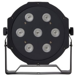 Proiector lumini PAR LED RGBW, cu 7 leduri 70W si culori statice