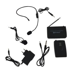 Set 2 microfoane wireless tip lavaliera si Over-head cu receptor WVNGR