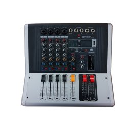 Mixer audio profesional cu amplificare, 4 intrari microfon, USB si 4 canale WVNGR KA-40