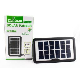 Panou solar portabil pentru incarcare dispozitive cu intrare USB CL-638WP 6V 3.8W