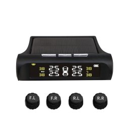 Manometru pentru presiunea anvelopelor cu incarcare solara si senzori externi