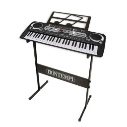 Orga electronica profesionala cu 54 de clape digitale Bontempi si suport metalic