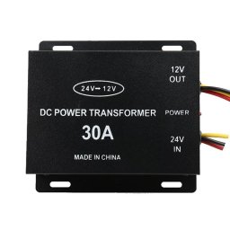 Convertor auto tensiune de la 24V la 12V, putere 30A