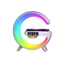 Lampa Smart LED RGB si difuzor cu Bluetooth, incarcator wireless