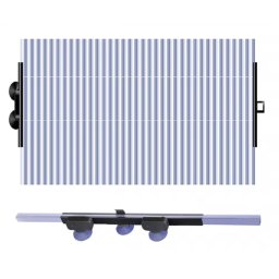 Parasolar auto retractabil impotriva razelor UV cu fixare prin ventuze