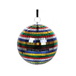 Glob disco pentru petreceri cu oglinzi multicolor, diametru 20 cm