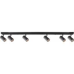 Spot NICEA 6xGU10/10W/230V negru