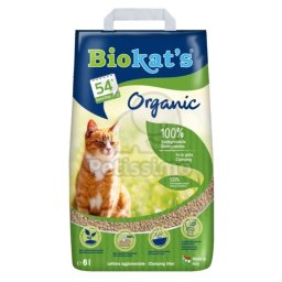 Așternut pisici Biokat's Organic 3 x 6 l