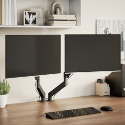 Brat monitor dublu pentru ecran max. 27 inci VESA 75/100mm 20kg GartenMobel Dekor