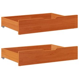 Sertare de pat 2 buc. 80x55x16 cm maro ceruit lemn masiv de pin GartenMobel Dekor