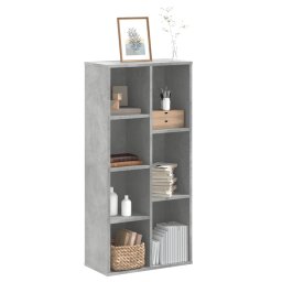 Biblioteca, gri beton, 50x25x105 cm, lemn compozit GartenMobel Dekor
