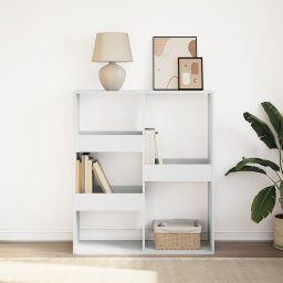 Biblioteca/Separator camera, alb, 100x33x115 cm GartenMobel Dekor