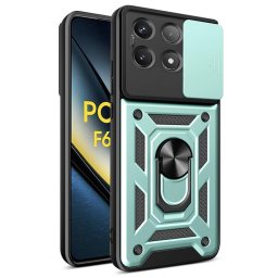 Husa Husa pentru Xiaomi Poco F6 Pro - Techsuit CamShield Series - Green