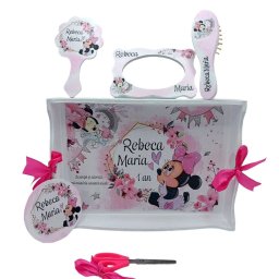 Set Tavita Mot (turta), Micuta Minnie m2, model personalizat cu 6 piese - FEIS408013