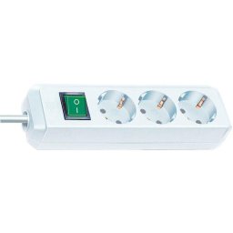 Prelungitor "Eco-Line" Power Strip, 3-way, switch, 3m, touch protection, white
