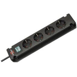 Prelungitor "Bremounta" Multi-Socket, 4 sockets, switch, 1.5m, black