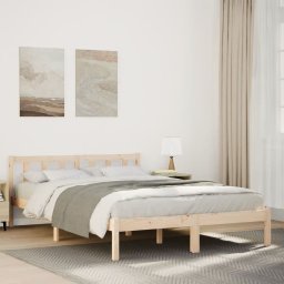 Cadru pat foarte lung fara saltea, 160x210 cm, lemn masiv pin GartenMobel Dekor