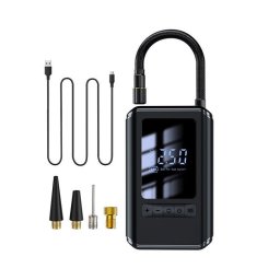 Pompa de aer auto electrica 130 PSI si reincarcabila cu afisaj digital LCD