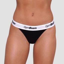 GymBeam Chiloți Tanga 3Pack Black M