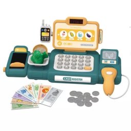 Casă de marcat cu accesorii - 37 piese, verde