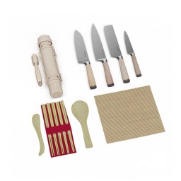 Klarstein Set cuțite sushi Shibui, 15 piese, 4 cuțite cu accesorii practice (KG10-ShibuiKnifeSe)