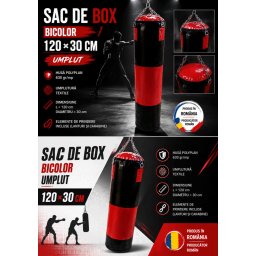 Sac de box 120×30 cm bicolor Umplut