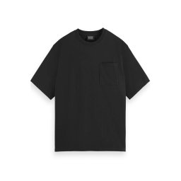 SCOTCH & SODA T-Shirt Core-3 Crosses Loose Fit Pocket 179193 SC0008 black