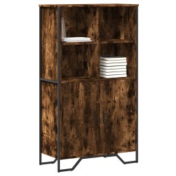 Dulap înalt, stejar fumuriu, 79,5x35,5x137,5 cm, lemn prelucrat GartenMobel Dekor