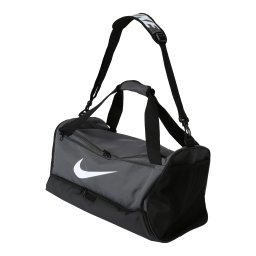 NIKE Geantă sport 'Brasilia 9.5' gri / negru / alb