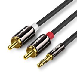 Accesorii Audio Hi-Fi Cablu audio jack 3.5 mm la 2 RCA, 2 m, negru