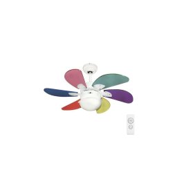 Ventilator de tavan 1xE27/70W/230V d. 90 cm colorat + telecomandă
