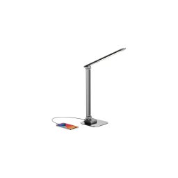 Lampă LED dimabilă de masă cu USB LED/7,5W/230V 3000K/4000K/5500K antracit