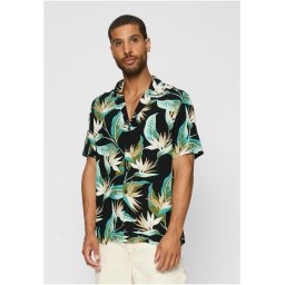 Blossoms Resort Shirt Black/Floral