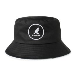 Kangol, palarie neagra cotton bucket