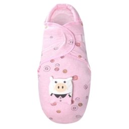 Sistem tip paturica de infasat bebelusi de 0-6 luni, din bumbac Roz