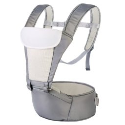 Marsupiu ergonomic cu scaunel de sustinere, MD2001, gri