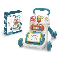 Antemergator interactiv cu activitati, pian si tablita de scris, P05, verde