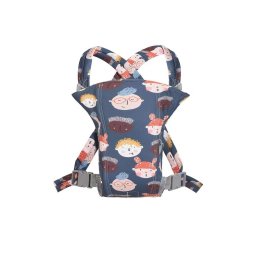 Marsupiu ergonomic din bumbac, pentru bebelusi, Happy Kids, bleumarin