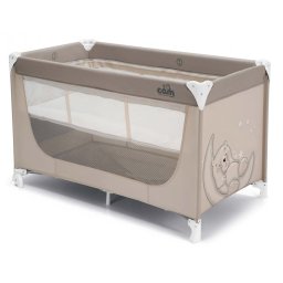 Patut pliant voiaj ultraportabil pentru copii Pisolino Bej