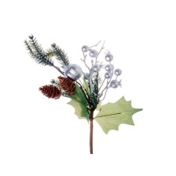 Crenguta brad artificial+bobite+mar+con pentru aranjamente florale