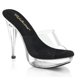 Pleaser Cocktail-501 Clr-Blk/Clr 43