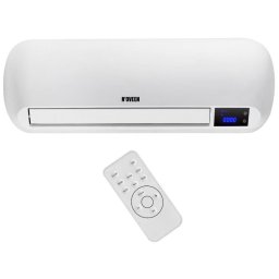 Aeroterma de perete Noveen HC2100, 2000 W, afisaj LED si termostat, element de incalzire PTC, functia SWING, Alb