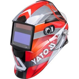 Accesoriu sudura Masca de sudura cu auto-intunecare YT-73921, Plastic, Rosu