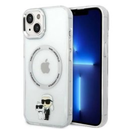 Husa Karl Lagerfeld KLHMP14MHNKCIT iPhone 14 Plus 6.7" hardcase transparent Iconic Karl&Choupette Magsafe