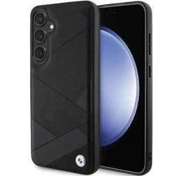 Husa BMHCS24S23RCGPK S24 S921 black/black hardcase Signature Leather Crossing Lines Pattern