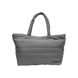 Padded Tote Handbag Grey