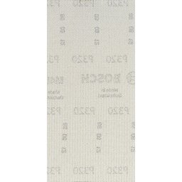 Plasă de șlefuit pentru lemn și vopsea, 93 x 186 mm, granulație 320, 10 buc