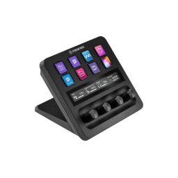 Stream Deck + Mixer Audio, Consolă de Producție și Controler de Studio pentru Creatori de Conținut, Streaming, Gaming, cu Butoane Tactile Personalizabile și Taste LCD, Compatibil cu Mac și PC Stream Deck + (Negru)